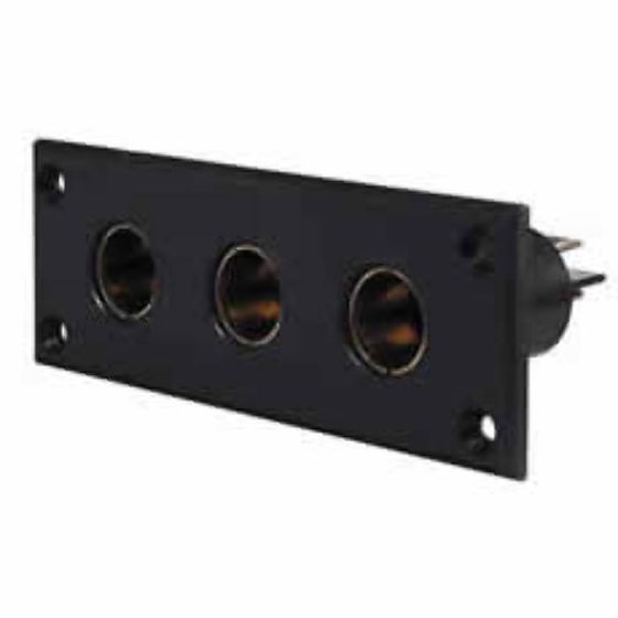 3 Way DIN Socket Panel Mount - Each - 0-601-54