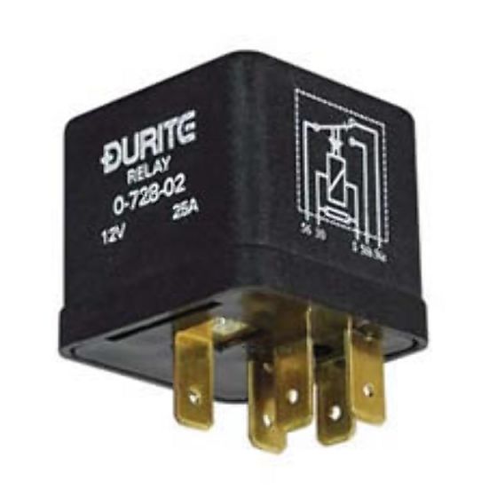 24V Latching Change Over Relay - 12.5A - Each - 0-728-04