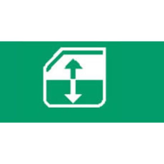 Green Window Lift Rocker Switch Lens - top half - Each - 5-791-44