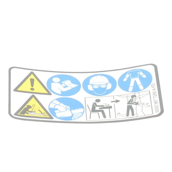 Warning Pictogram for Stihl MS201T, MS201TC Chainsaws - 0000 967 7280