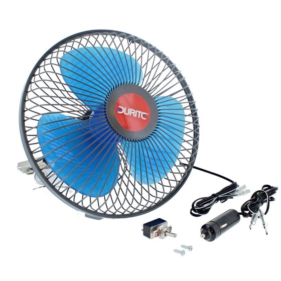 12V 8" Oscillating Fan (On/ Off Switch) - 0-210-62