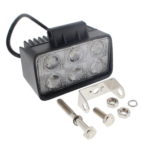 LED Work Lamp 18W 10-30v IP67 110mm with Swivel Bracket
