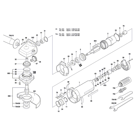 Pneumatic Angle Grinder