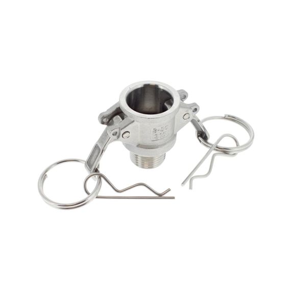 1/2" X BSPT Male Stainless Steel Type B Camlock Coupling