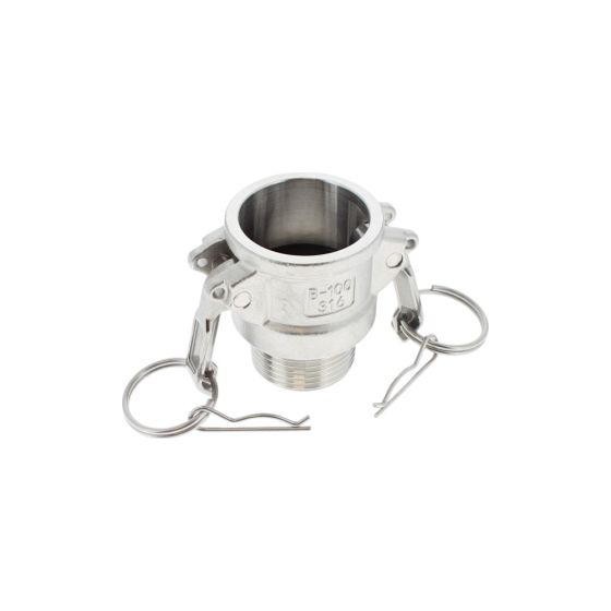 1" Type B X BSPT Male Stainless Steel Camlock Coupling