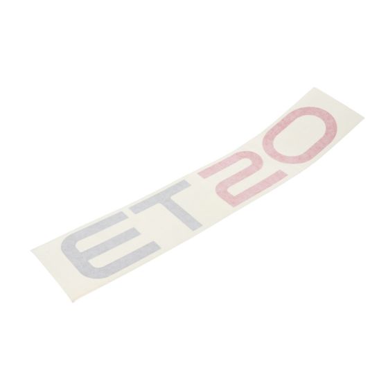 Sticker Type Logo for Wacker ET20 Mini Excavator