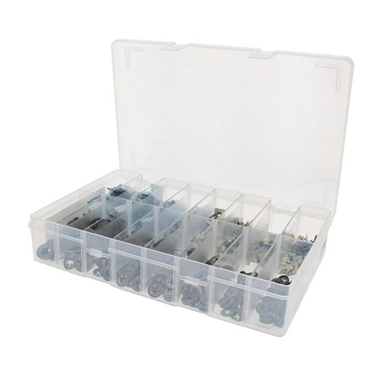 Speed Fasteners, Round & Rectangular Flat Clips, Assorted Sizes (1000 pieces)