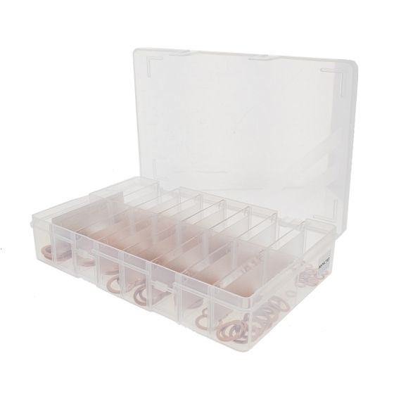 Metric Copper Washers, Sizes: Small Assorted Box (244 pieces)