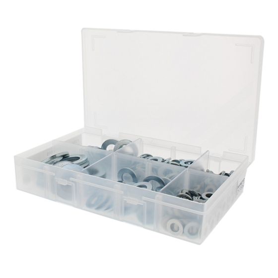 Flat Washer, Form A, Sizes: 5-16mm Assorted Mini Box (375 pieces)