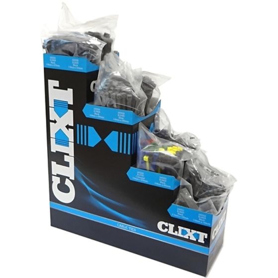 Cable Tie Cardboard Dispenser Box c/w 1000 Assorted Ties