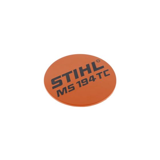 Model Plate for Stihl MS 194 TC Chainsaws - OEM No. 1137 967 1509