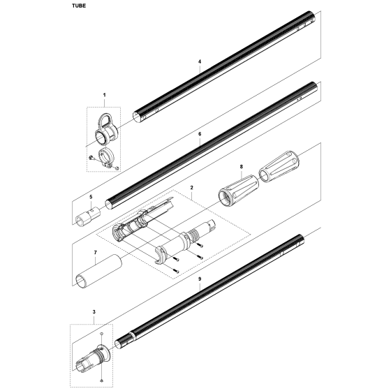 Tube Assembly for Husqvarna 115IPT4 Pole Pruners