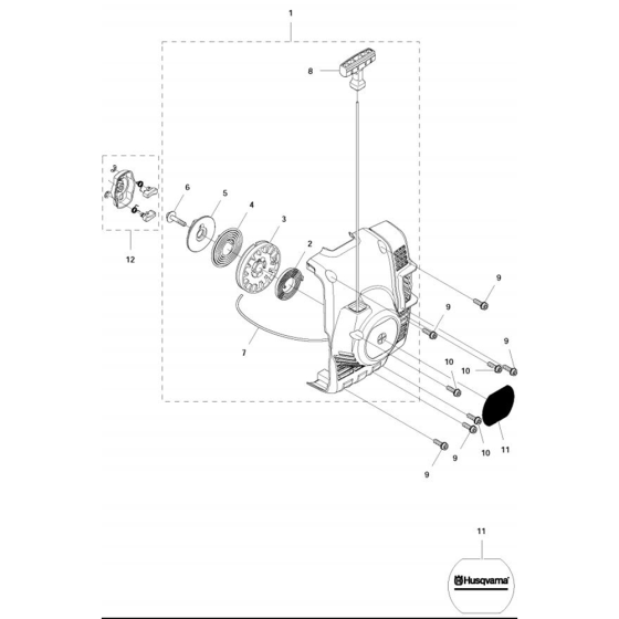 Starter for Husqvarna 122 C