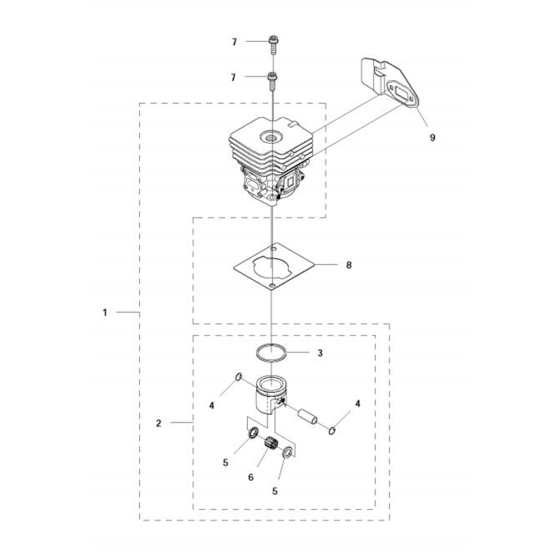Cylinder Piston for Husqvarna