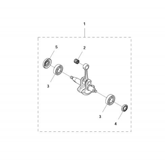 Crankshaft for Husqvarna 122LD