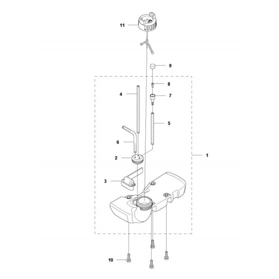 Fuel Tank for Husqvarna 122LD