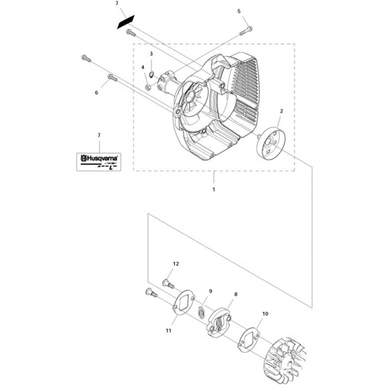 Clutch for Husqvarna 122LD