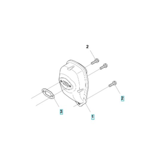 Muffler Assembly for 122R