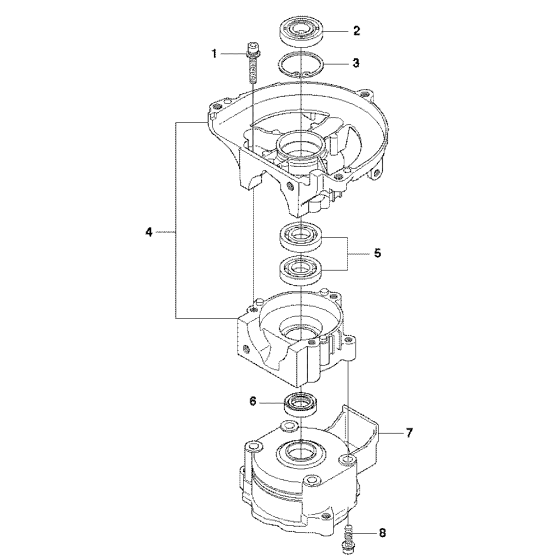 Gear Housing for Husqvarna 123 HD65X