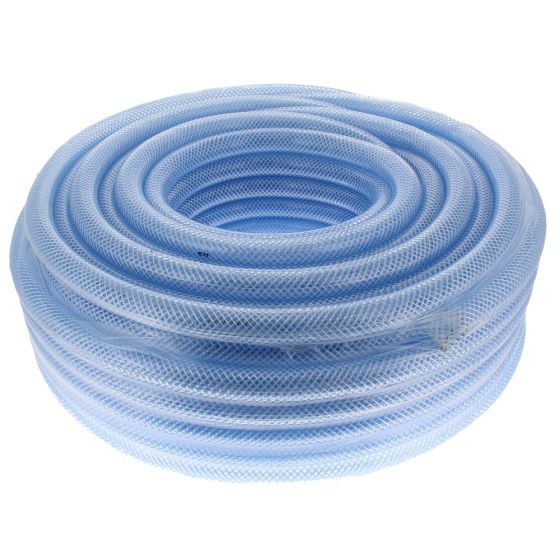 Nylon Braided Tube 12.5mm x 30m Transparent High Pressure