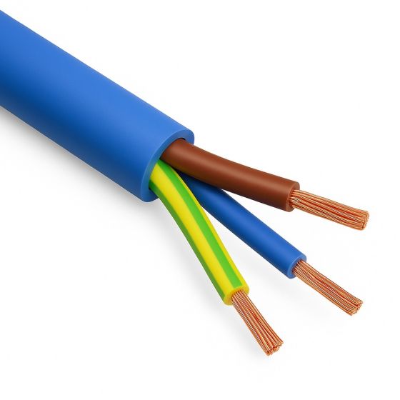 1.5mm Blue Arctic Cable 240v 3-Core