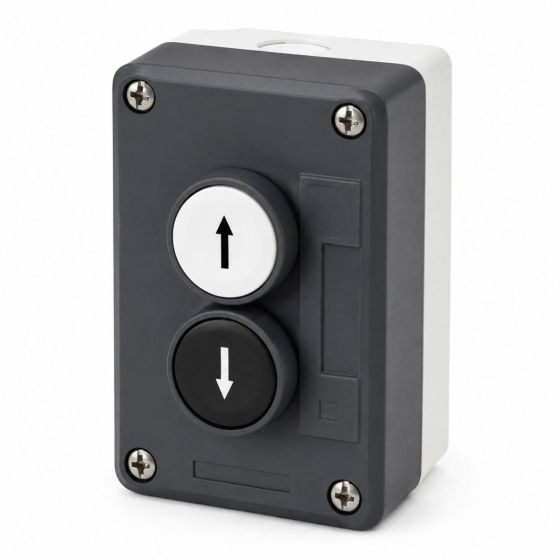 2 Push Button Control Box single pole, normally open contacts - Each - 0-657-02