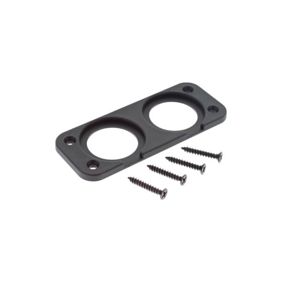 2 Hole Rear Panel Mount for 28mm Sockets - Each - 0-601-58