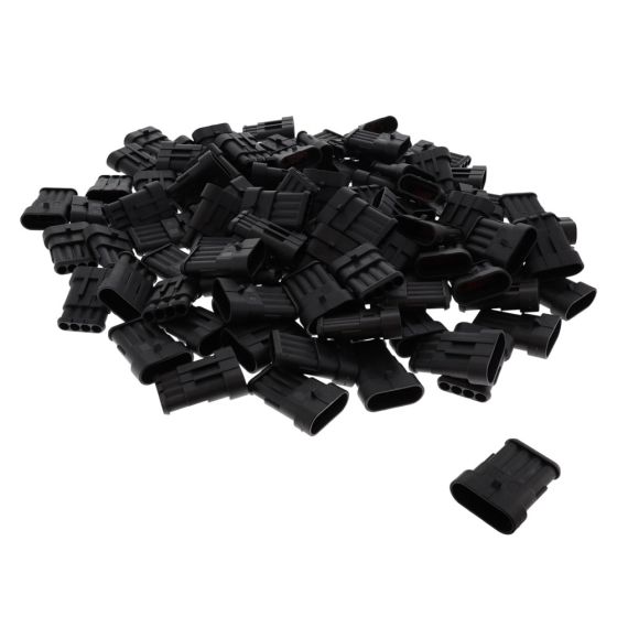 Superseal 1.50mm Male Blade Housing - 4 Way (100 Pack) - 3-011-54