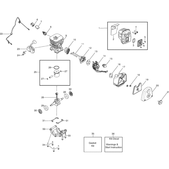 Assembly for Husqvarna 125BX