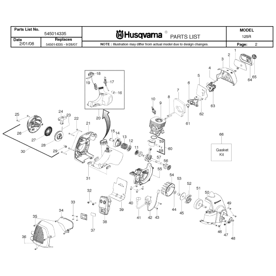 Engine for Husqvarna 125R