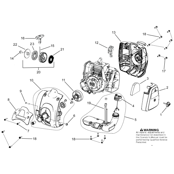 Husqvarna 129R Housing