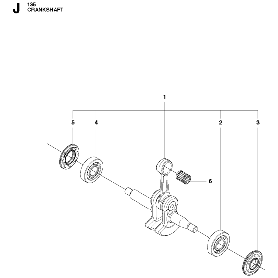 Crankshaft Assembly for Husqvarna 135