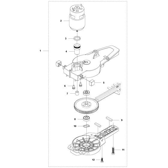 Gear Housing for Husqvarna 136LIHD45