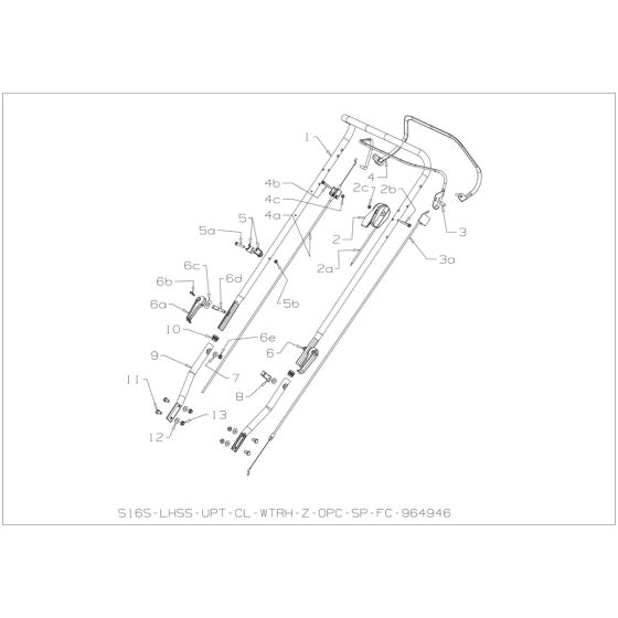 Handle Assembly for Masport 150ST