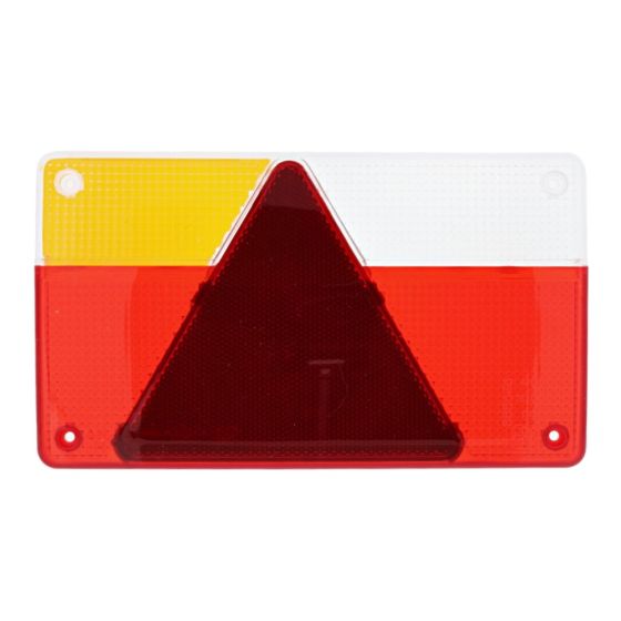 Left Hand Rear Lamp Lens 237x138x19 (mm)