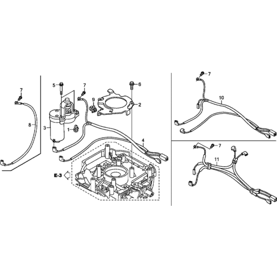 Starter Motor Assembly for Honda GCV160A Engines