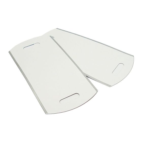 Metal Tie On Tags 2 Slot Paper Faced for Labelling with Rope or Wire