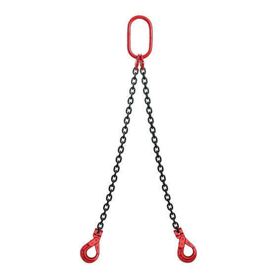 3 metre 7mm 2-Leg Chain Sling with Clevis Sling Hooks Self Locking Type