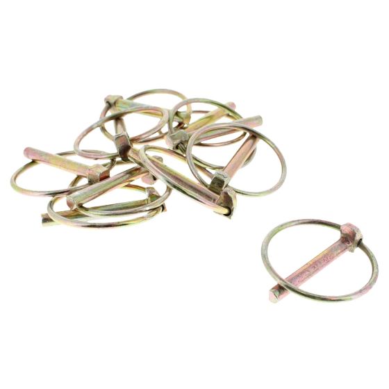 Lynch Pin 1/4" (6mm) Pin x Ring i/d: 39mm (Pack of 10)