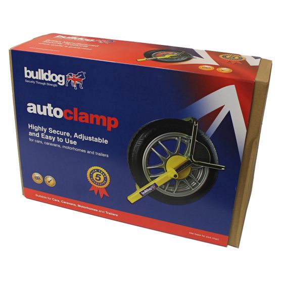 Bulldog CAT Autoclamp for Cars, Trailers and Caravans-  Tyre Width 155-215mm