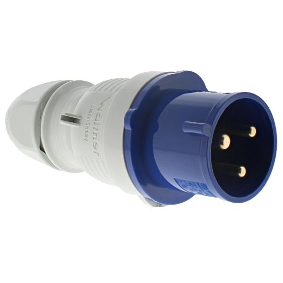 240v 32Amp Plug BS Approved Blue