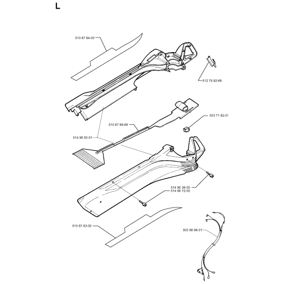 Tube Assembly For Husqvarna 225BV Leaf Blowers