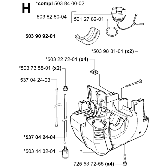 Crankcase Assembly for 225R