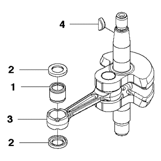 Crankshaft Assembly for Husqvarna 226 HD75 S Hedge Trimmers