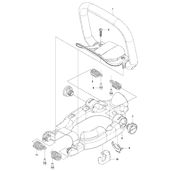 Handle Assembly for Husqvarna 226 HD75 S Hedge Trimmers