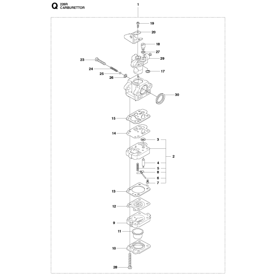 Carburetor Assembly for 2256R