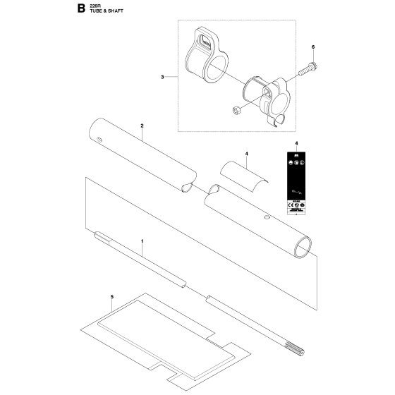 Shaft Assembly for Husqvarna 2256R