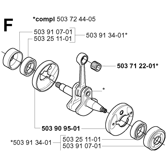 Crankshaft Assembly for 227RJ