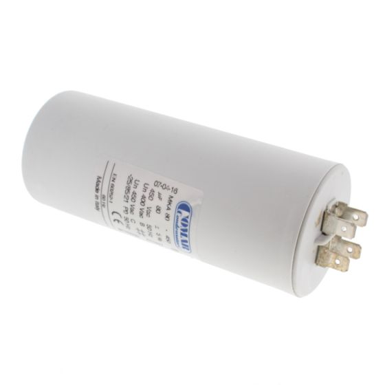 Electric Condenser Capacitor 80 UF for Electrical Circuits - Replaces Faulty Capacitors