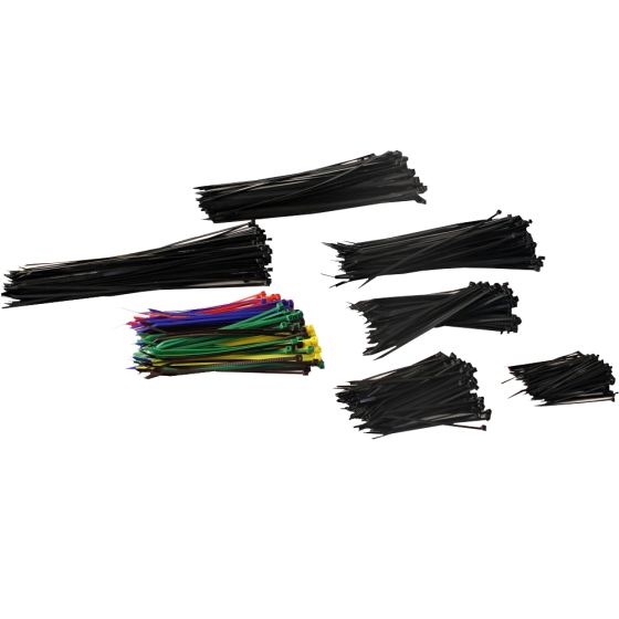 Cable Ties Mixed Pack 700pc Red, Blue, Yellow, Green, Black
